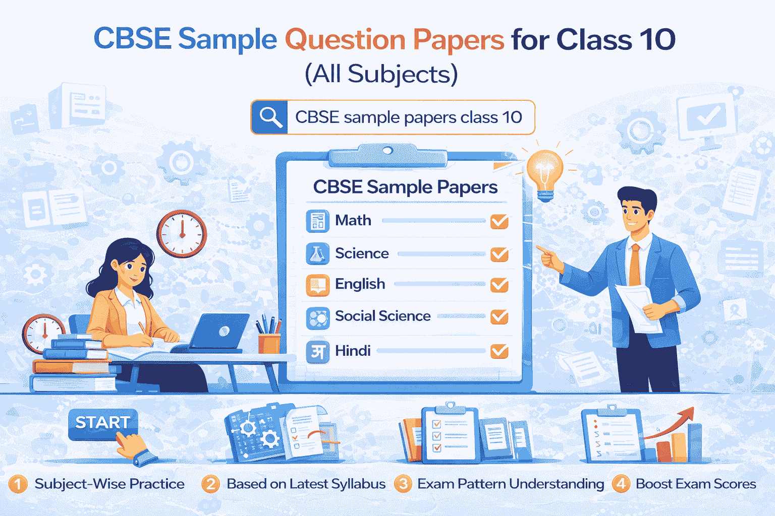 CBSE Sample Question Papers for Class 10 (All Subjects)
