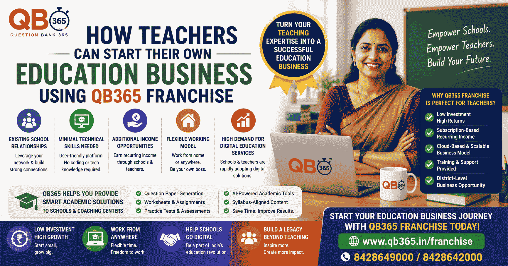 How Teachers Can Start Their Own Education Business Using QB365 Franchise