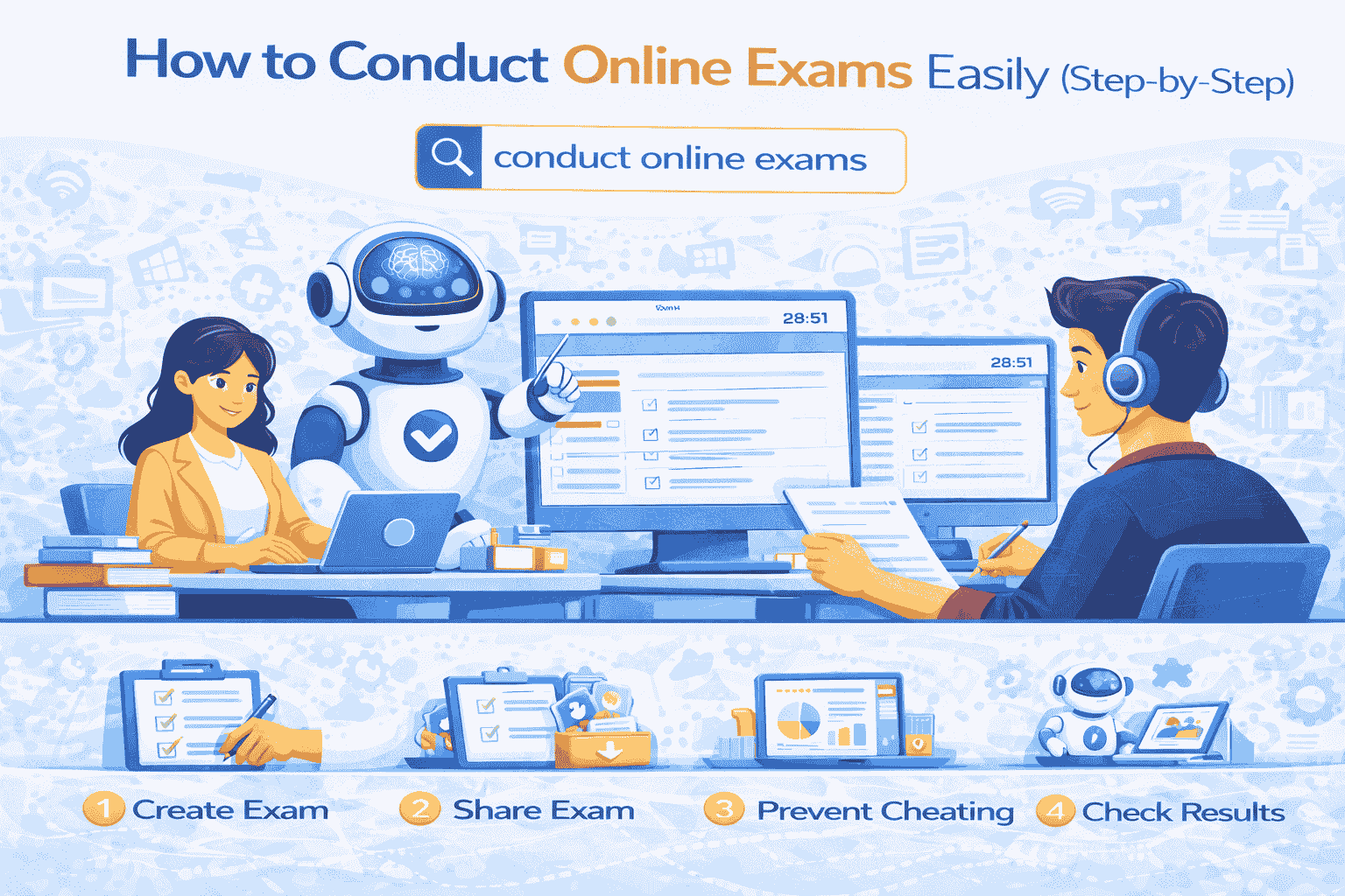 How to Conduct Online Exams Easily (Step-by-Step)