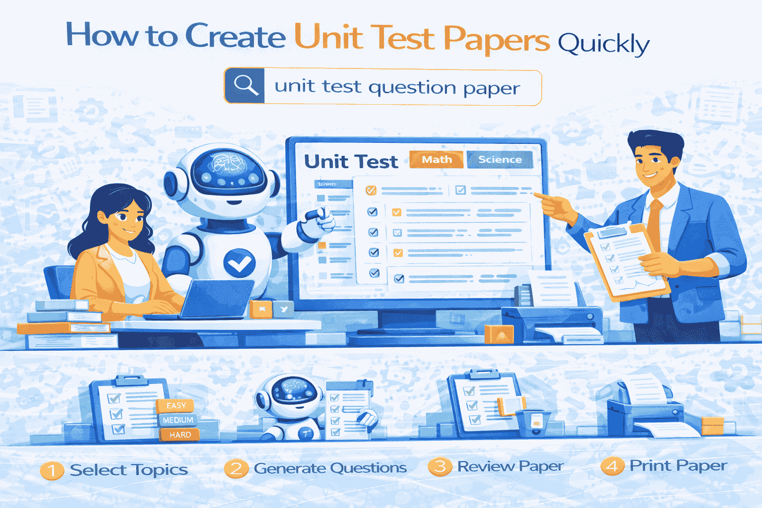 How to Create Unit Test Papers Quickly