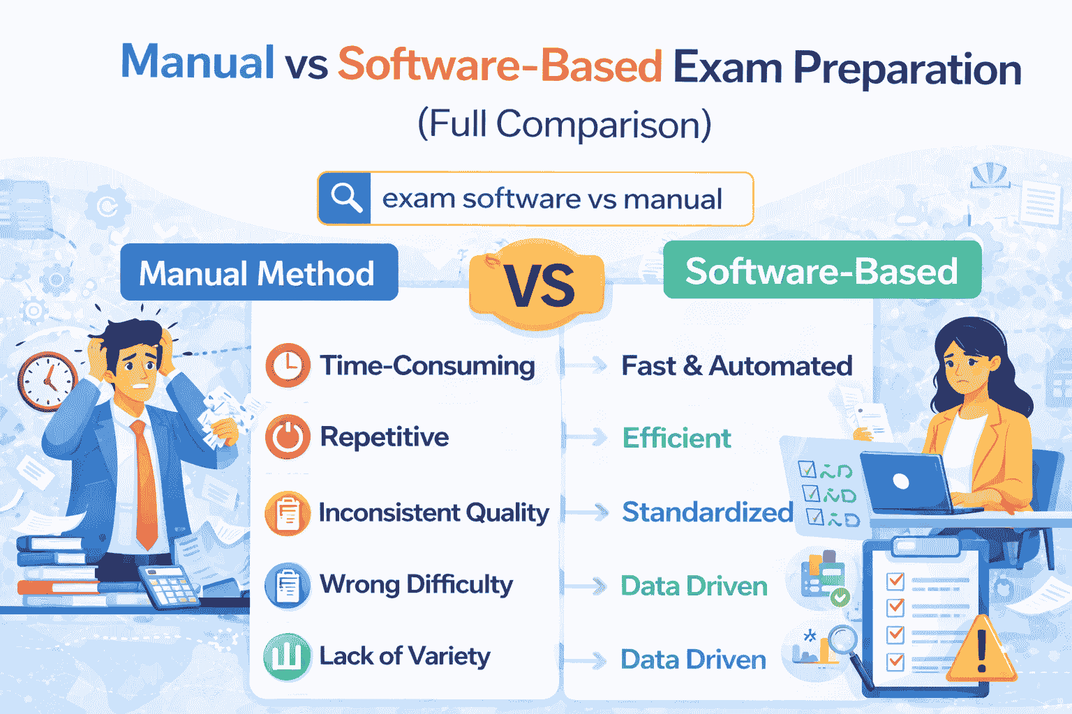 Manual vs Software-Based Exam Preparation (Full Comparison)