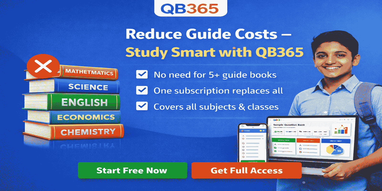 Reduce Study Costs with QB365 | Replace Guide Books with One Platform