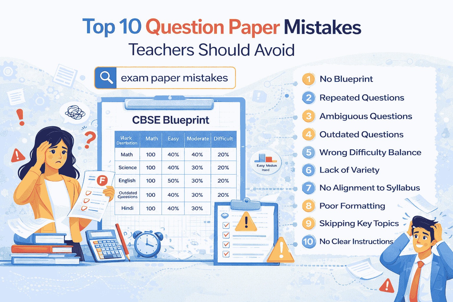 Top 10 Question Paper Mistakes Teachers Should Avoid