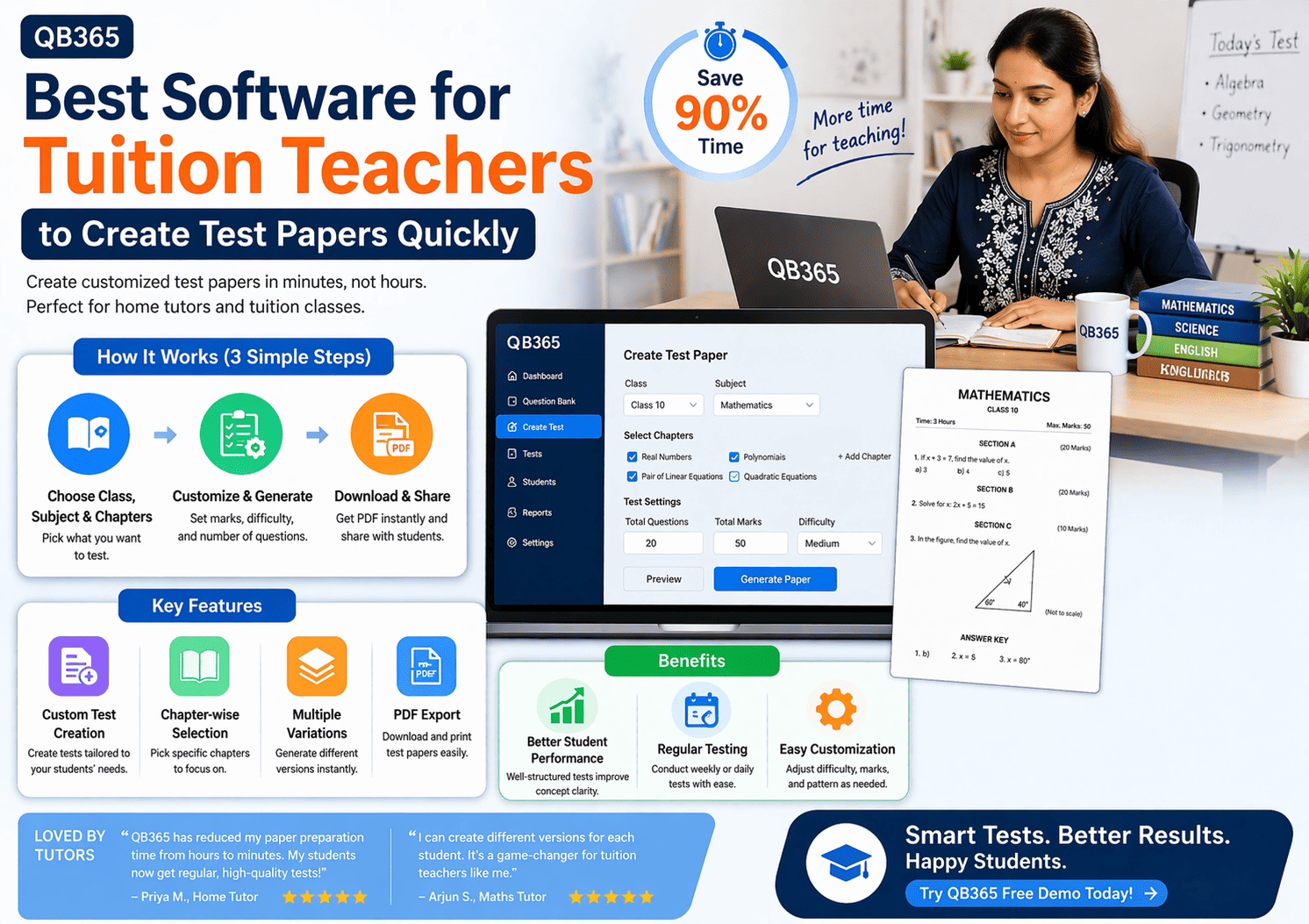 Best Software for Tuition Teachers to Create Test Papers Quickly
